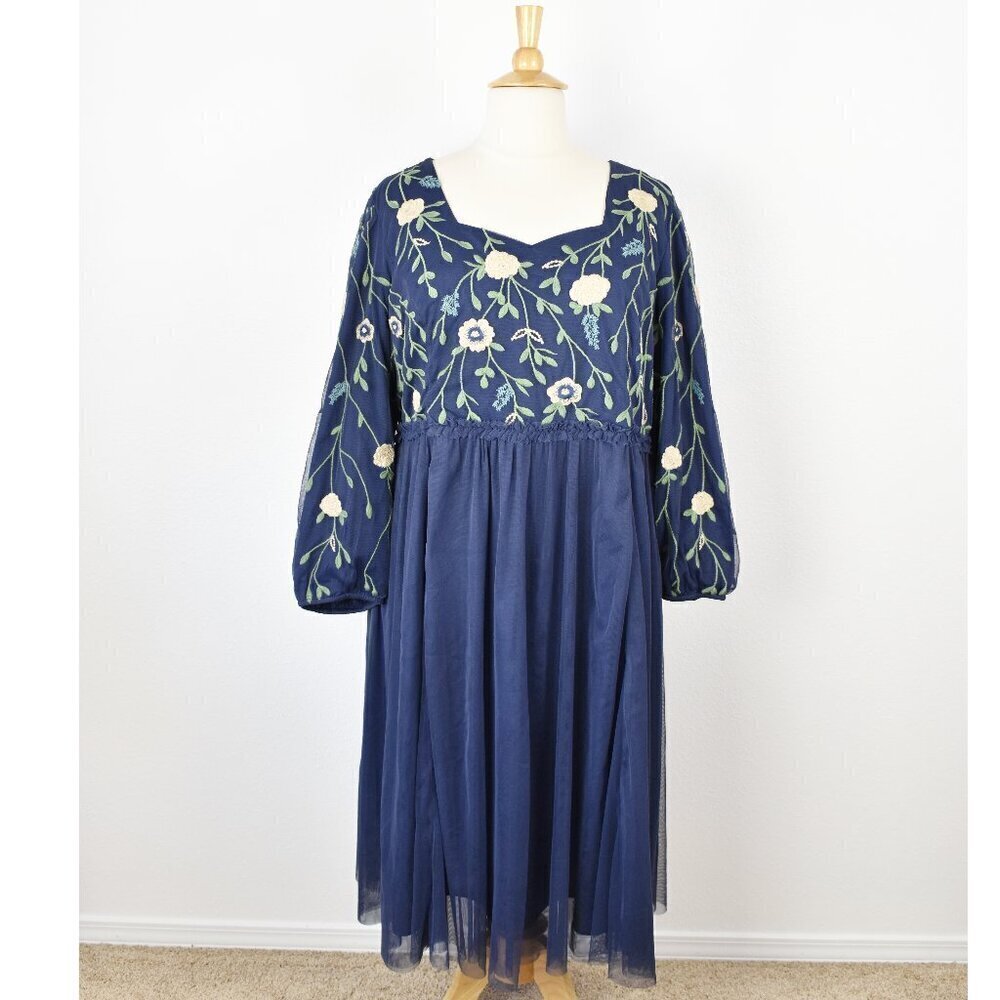 JessaKae Leah Dress Floral Embroidered - 4x